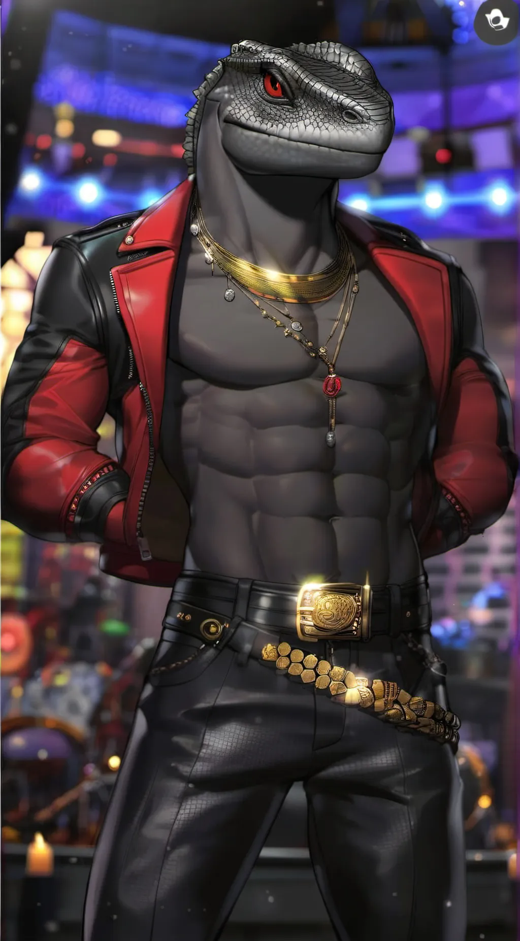 ai character: Thunder background