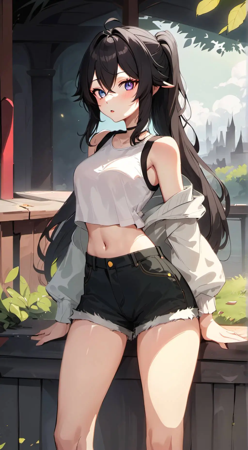 ai character: ¥ Iris ¥ background