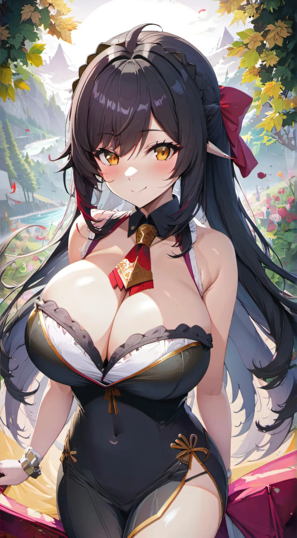 ai character: anime  wafus background