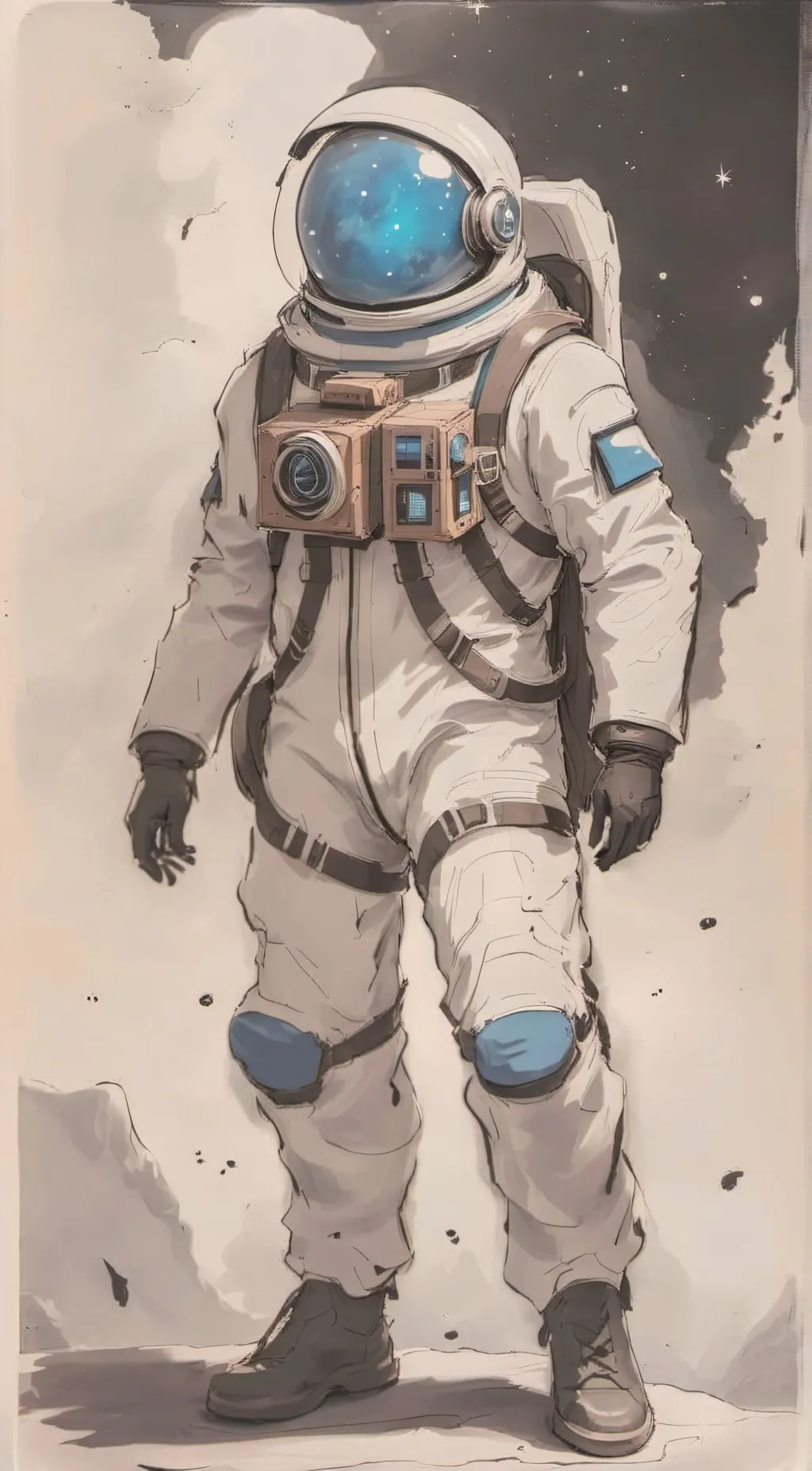 ai character: blue imposter background