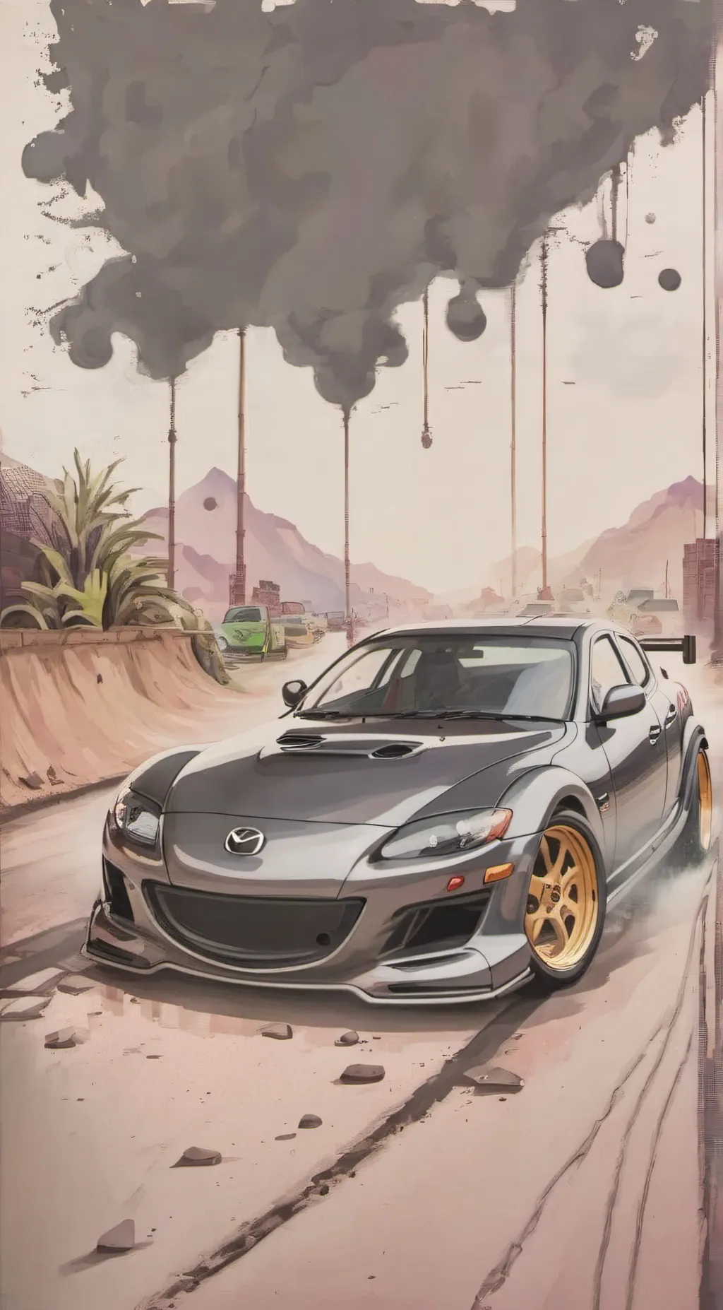 ai character: Mazda rx8 background