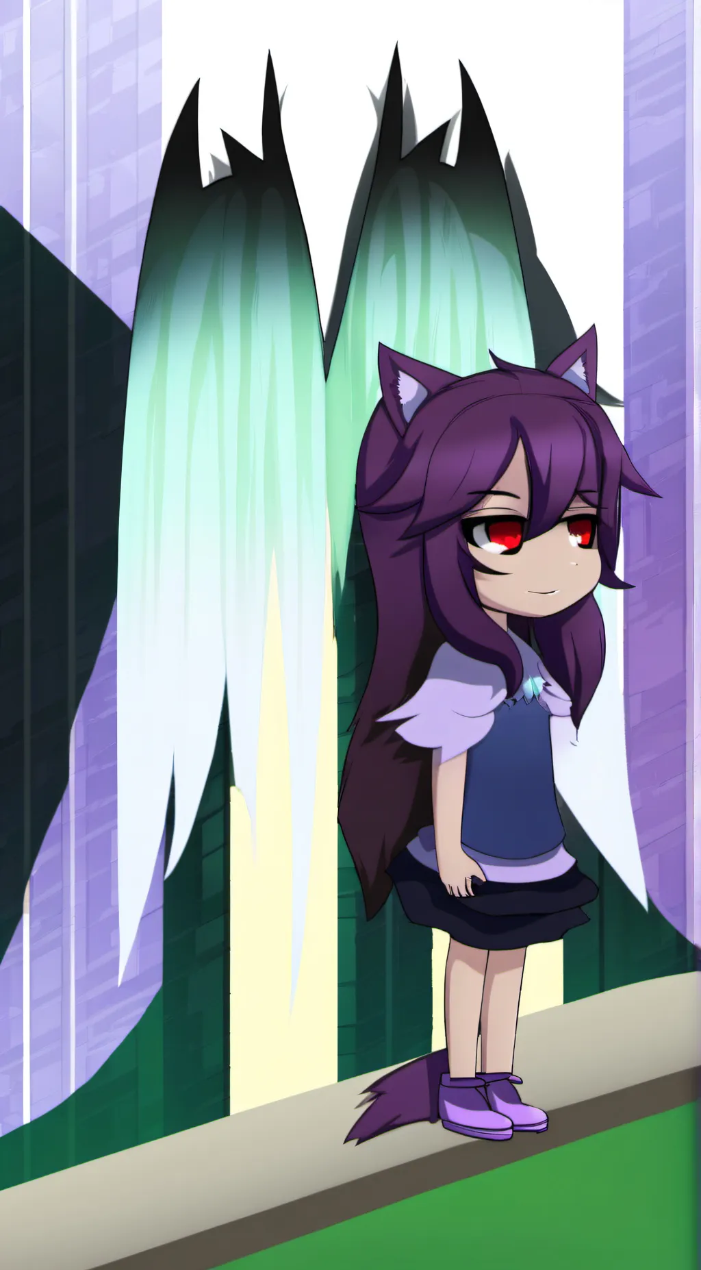 ai character: Vee(evil) background