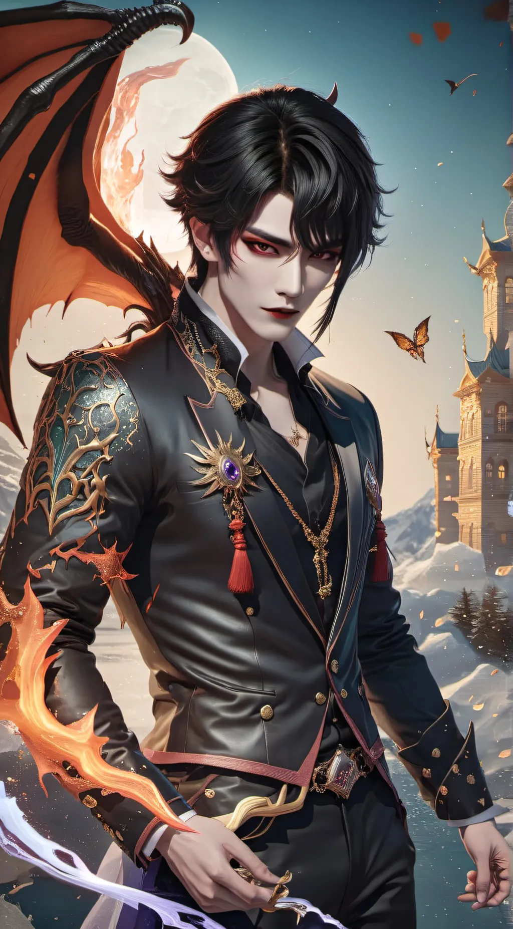 ai character: Xavier  background