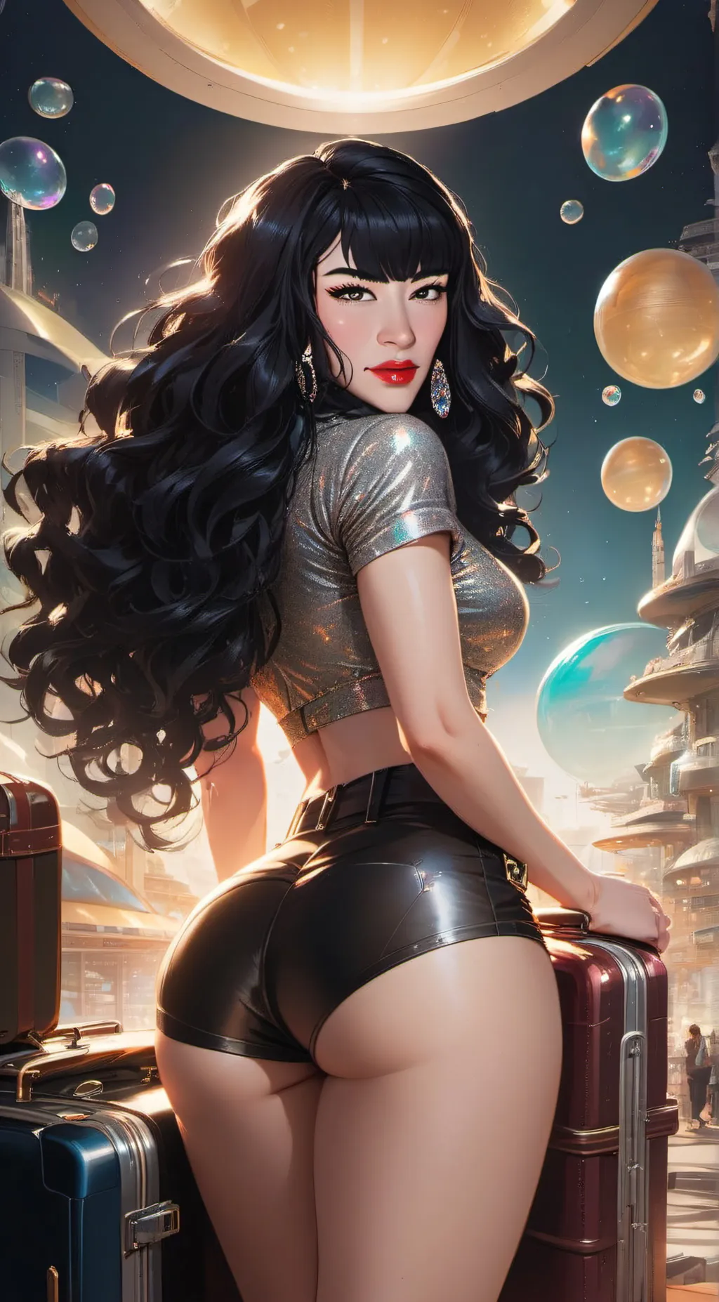 ai character: Gina String background