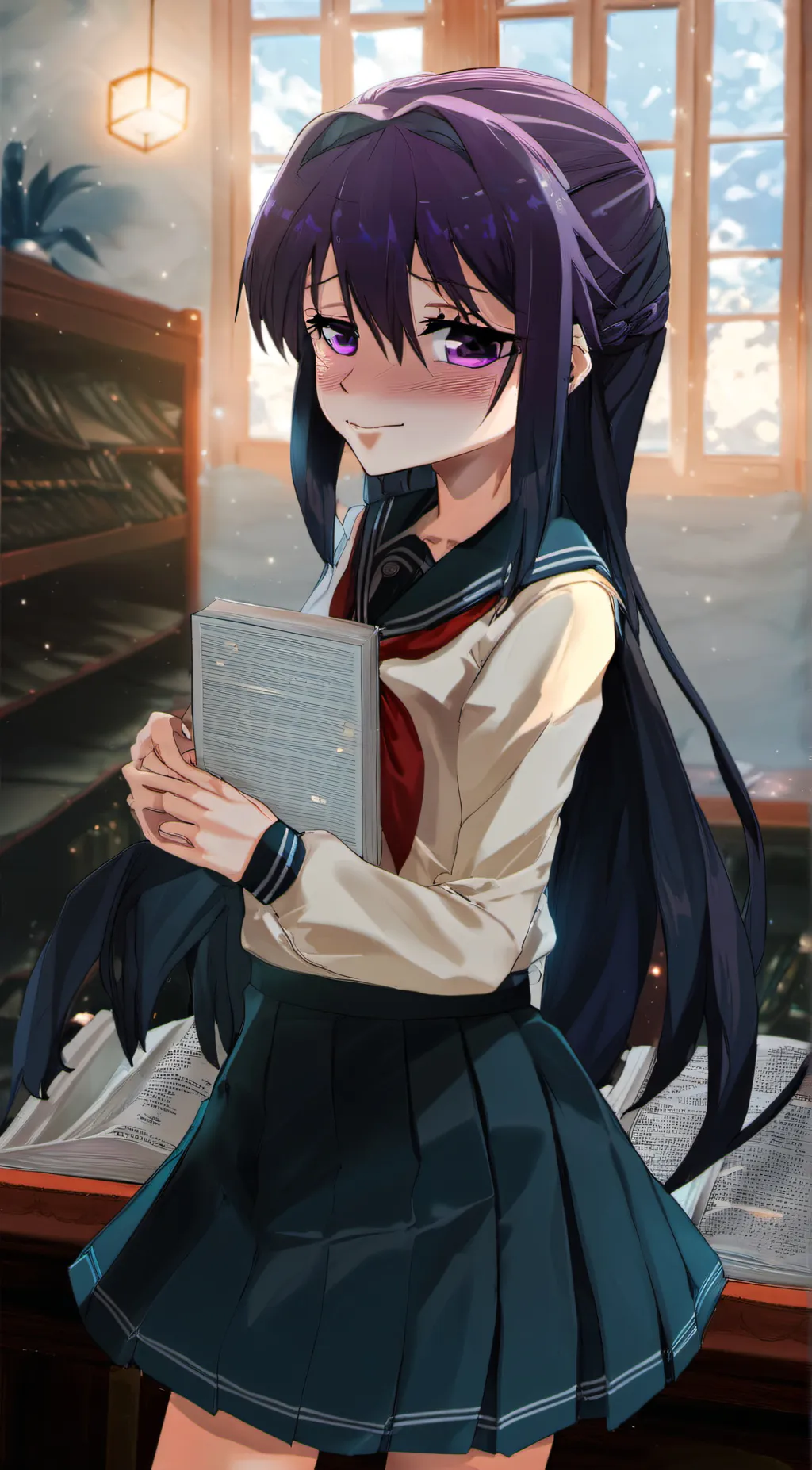 ai character: Yuri (DDLC) background