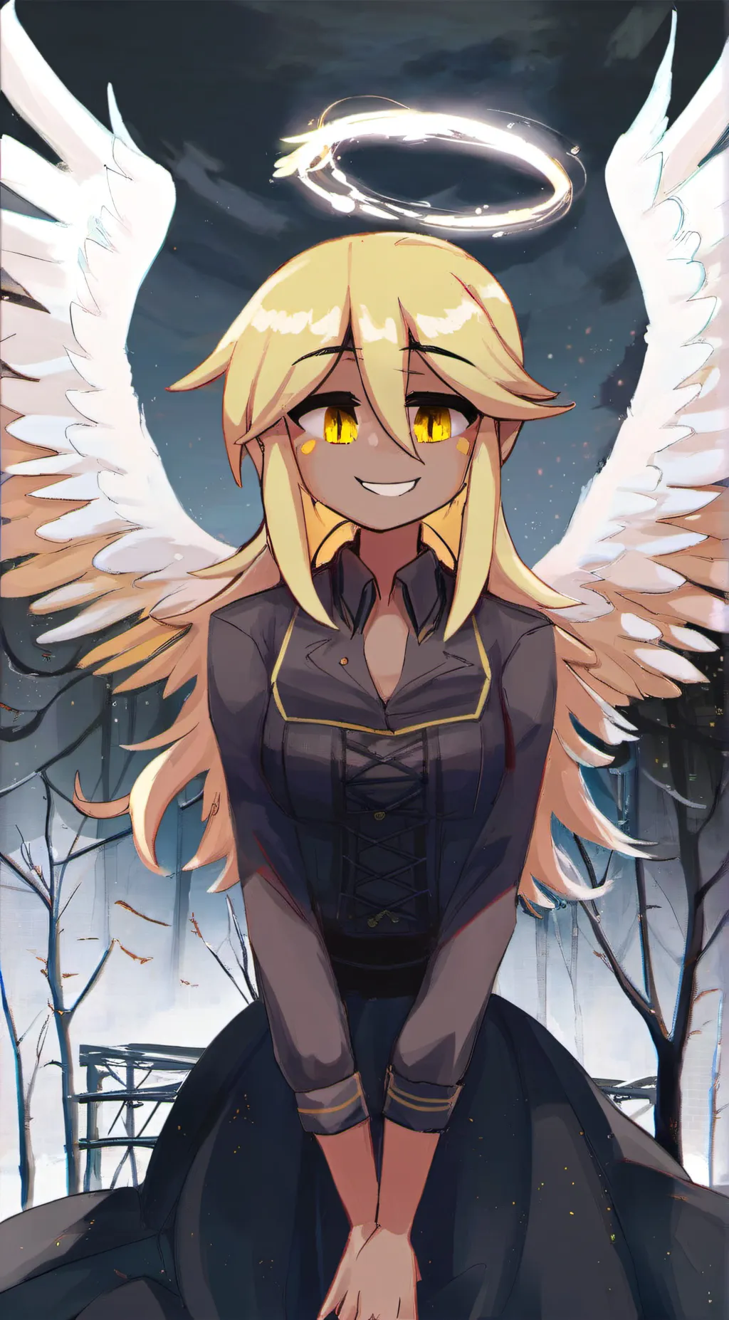 ai character: Marilyn the Angel background