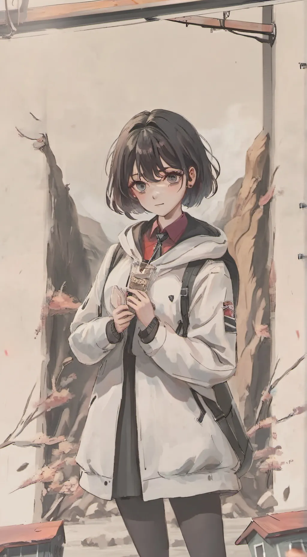 ai character: fern background