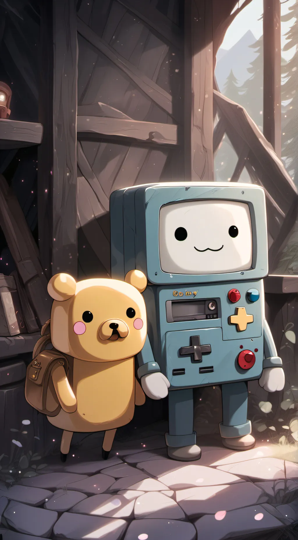 ai character: BMO & U background