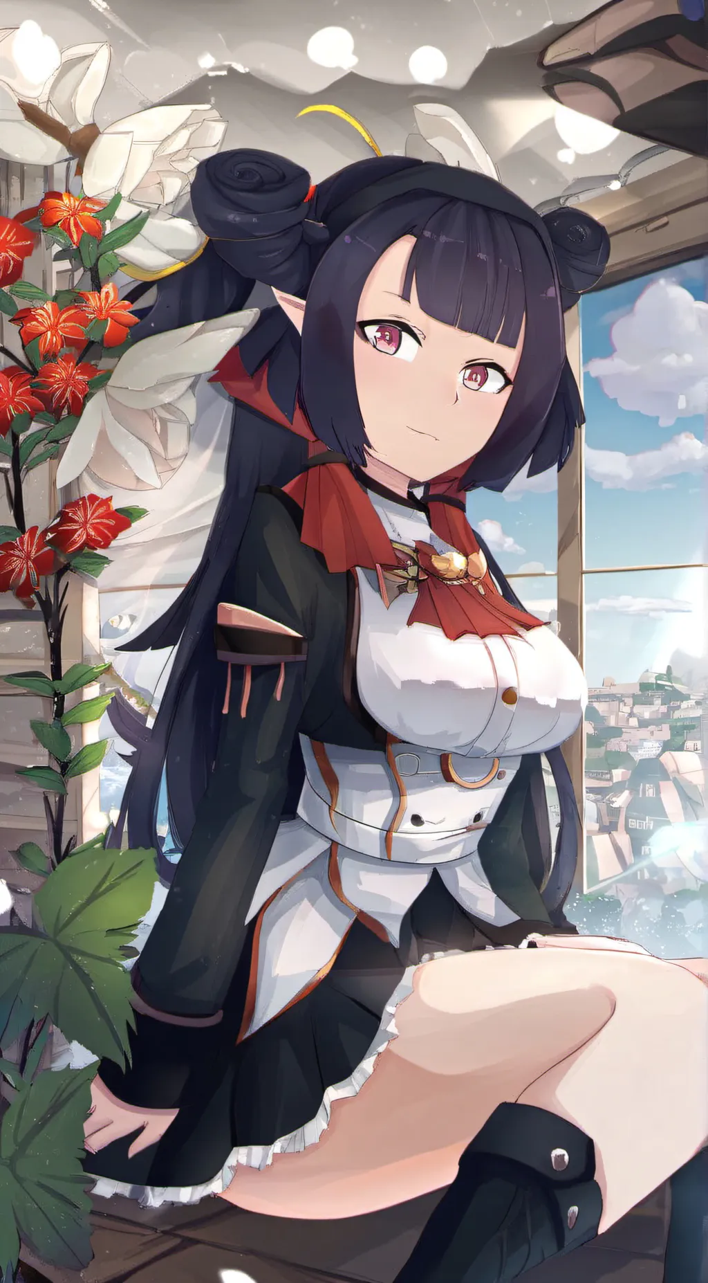 ai character: Rose background