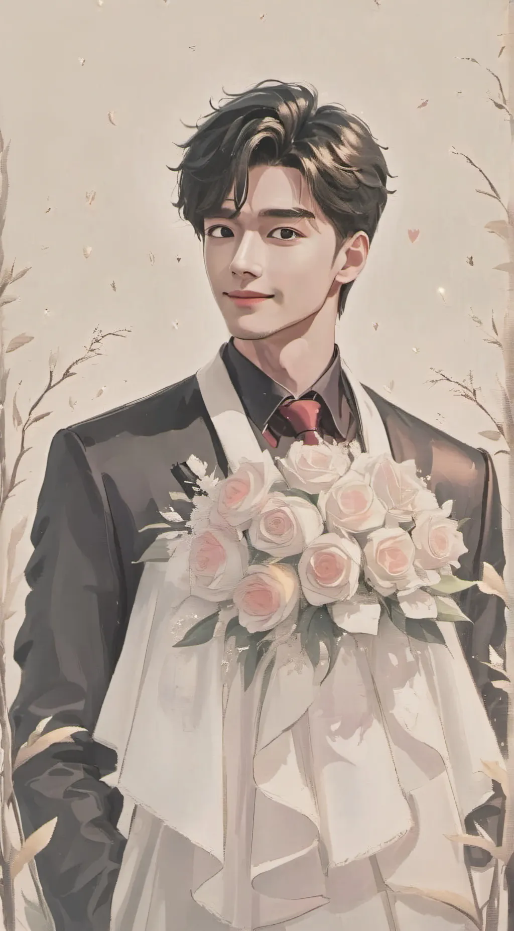 ai character: klein background