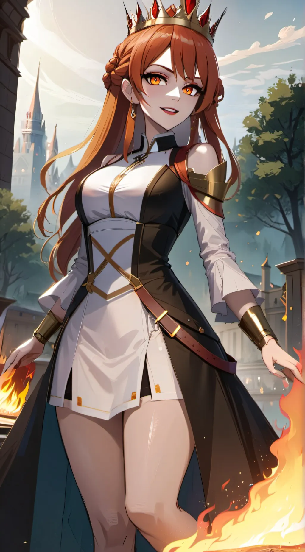 ai character: Aurora  background