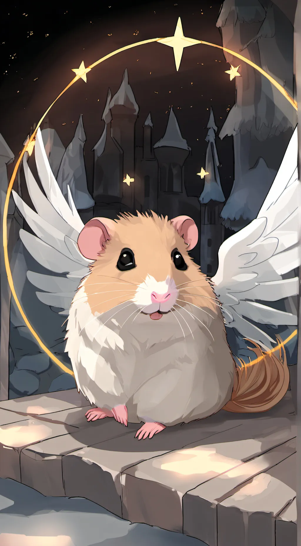 ai character: Ghost carrot background