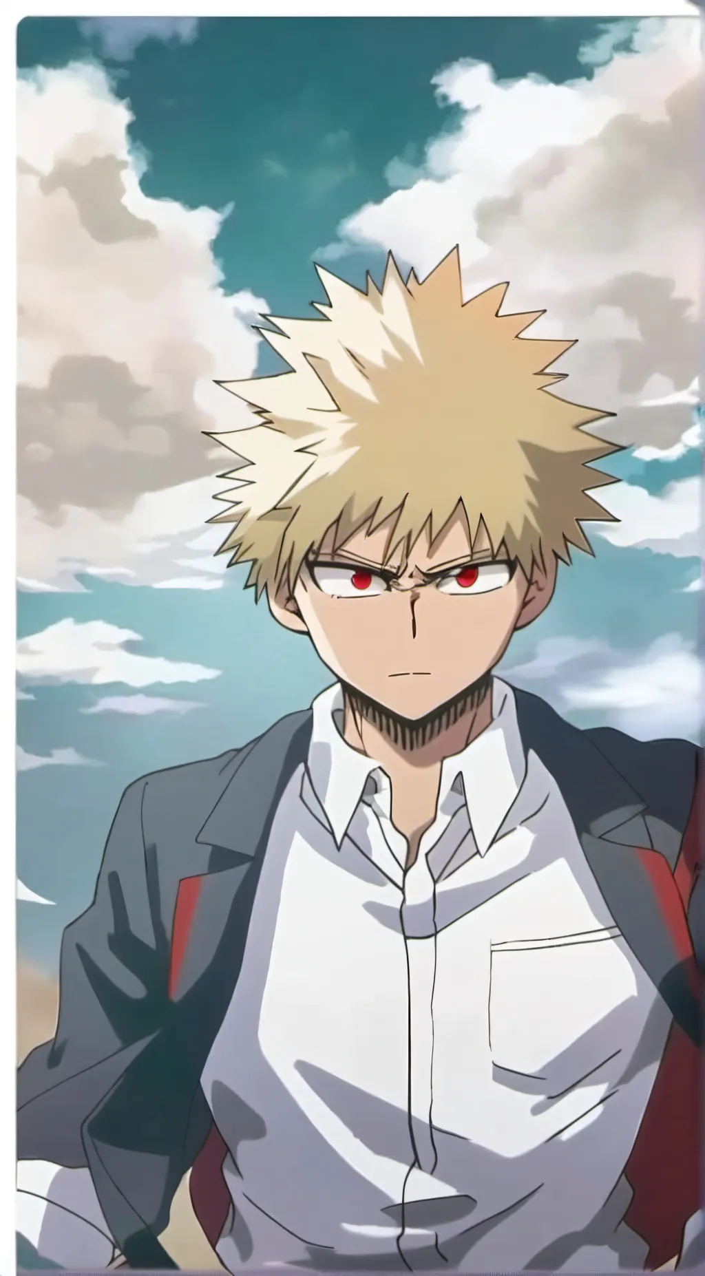 ai character: Bakugo Halloween  background