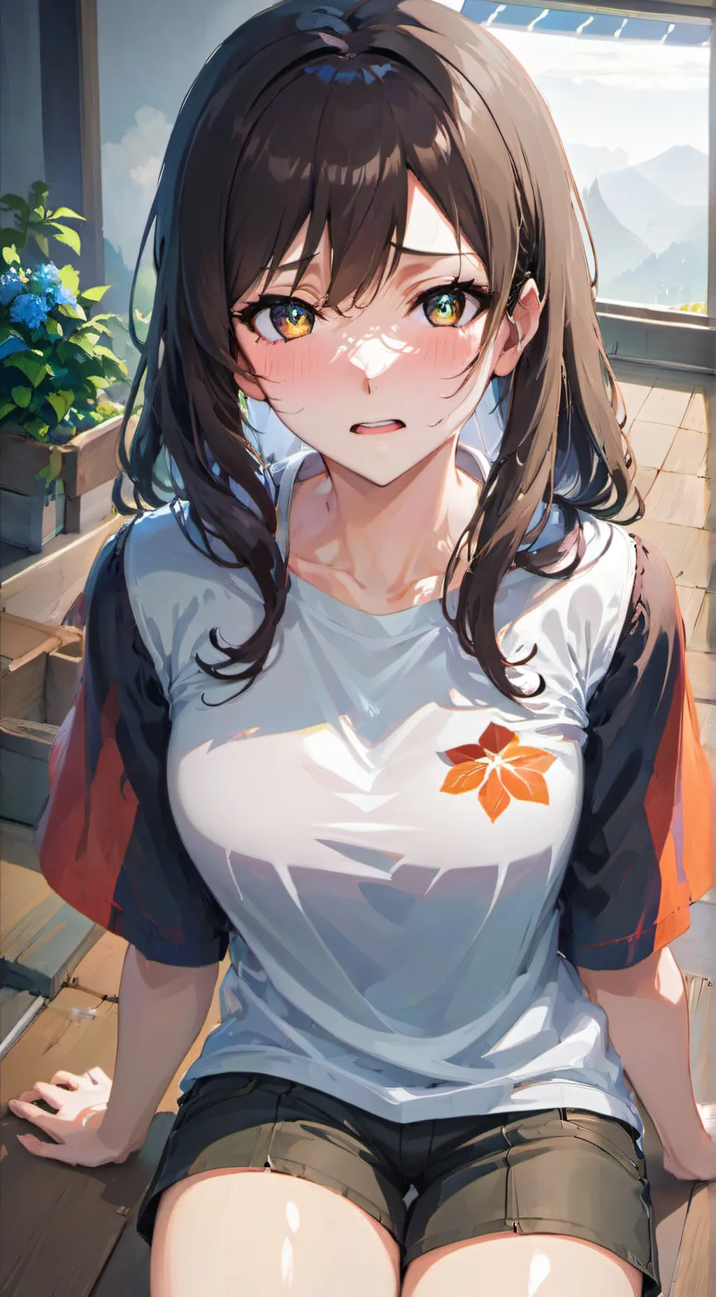 ai character: Elaine  background