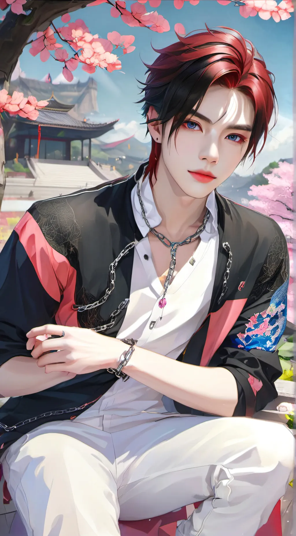 ai character: XIAO SUN. [笑 孙] background