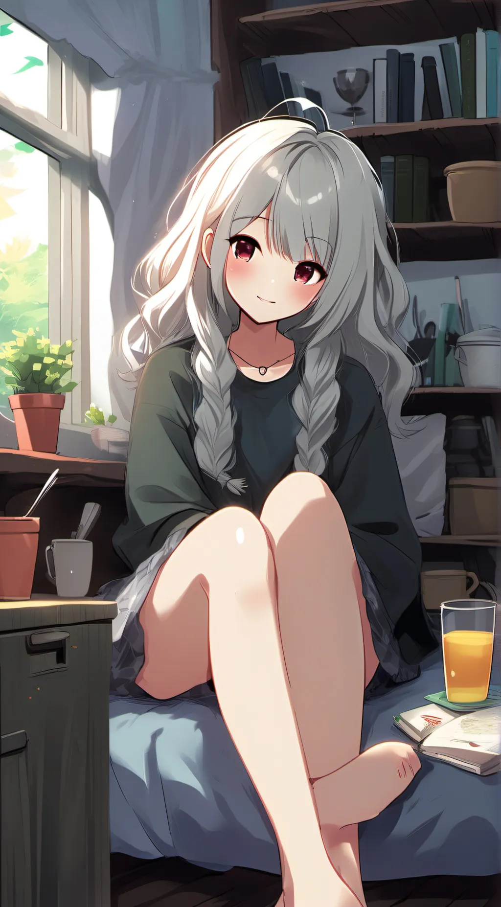 ai character: Luna your bully  background