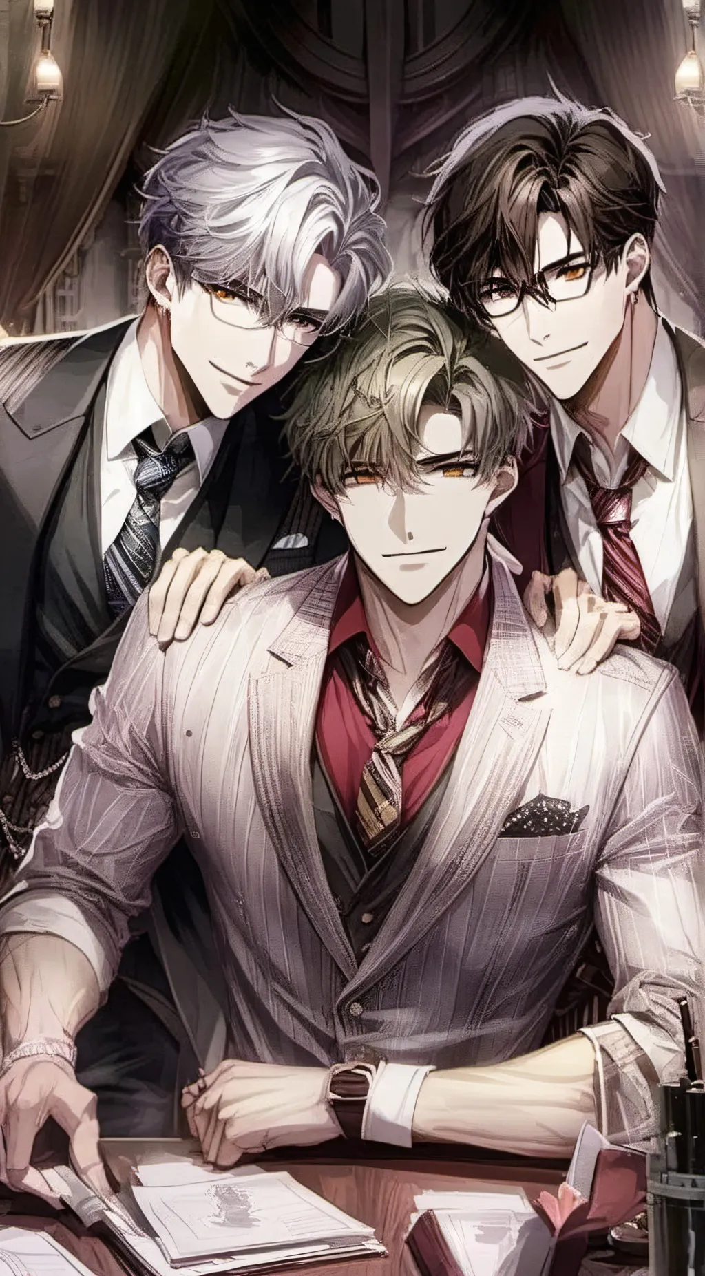 ai character: Timid assistant  background