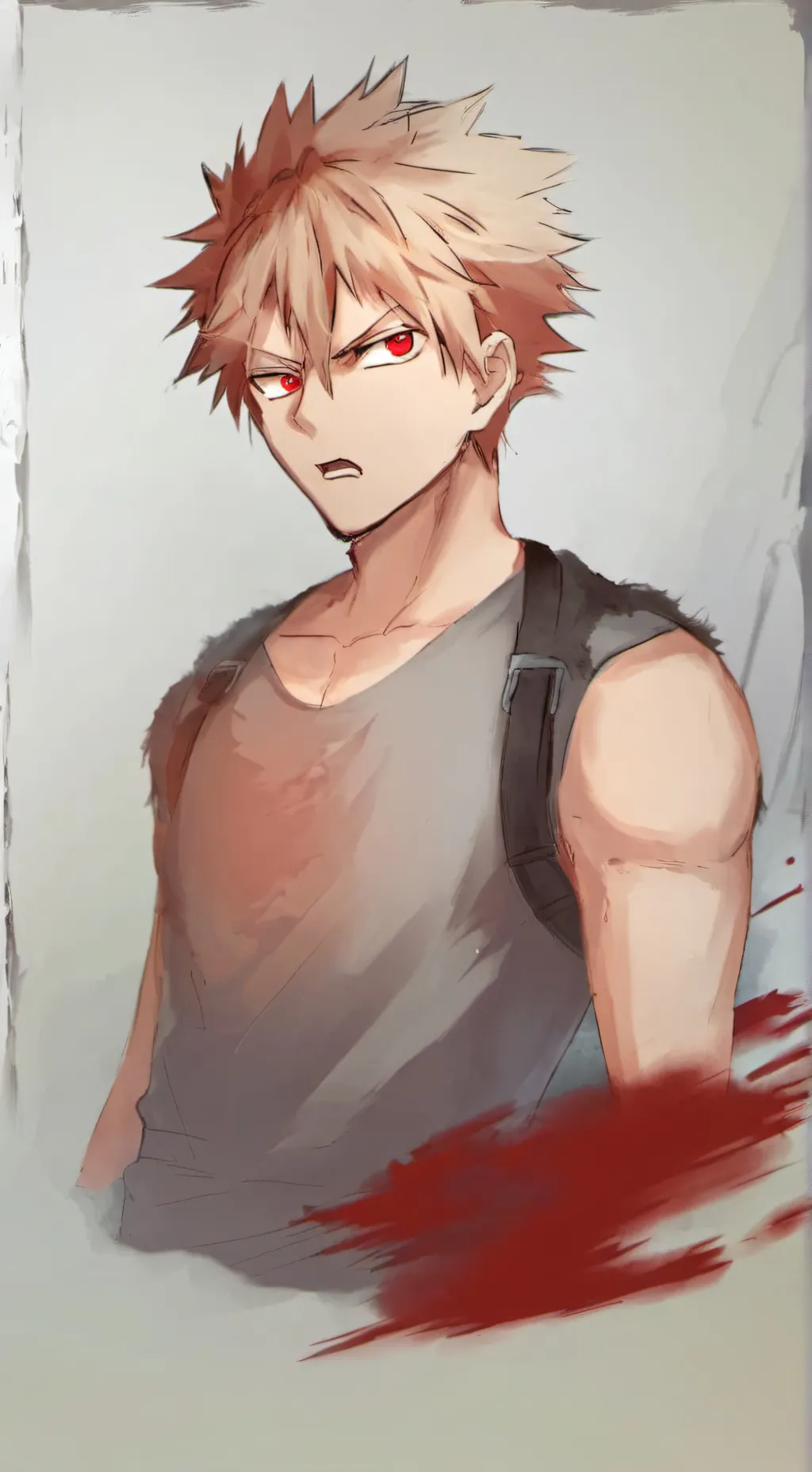 ai character: Katsuki Bakugou background