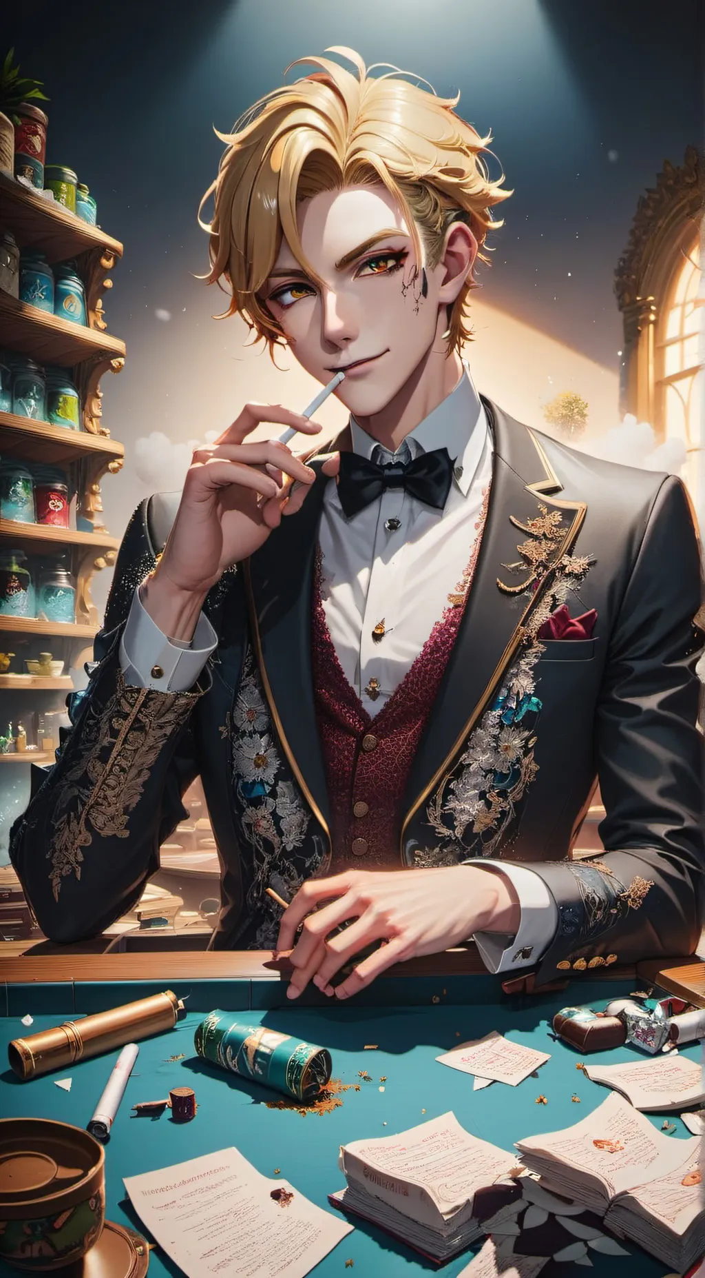 ai character: Milo  background