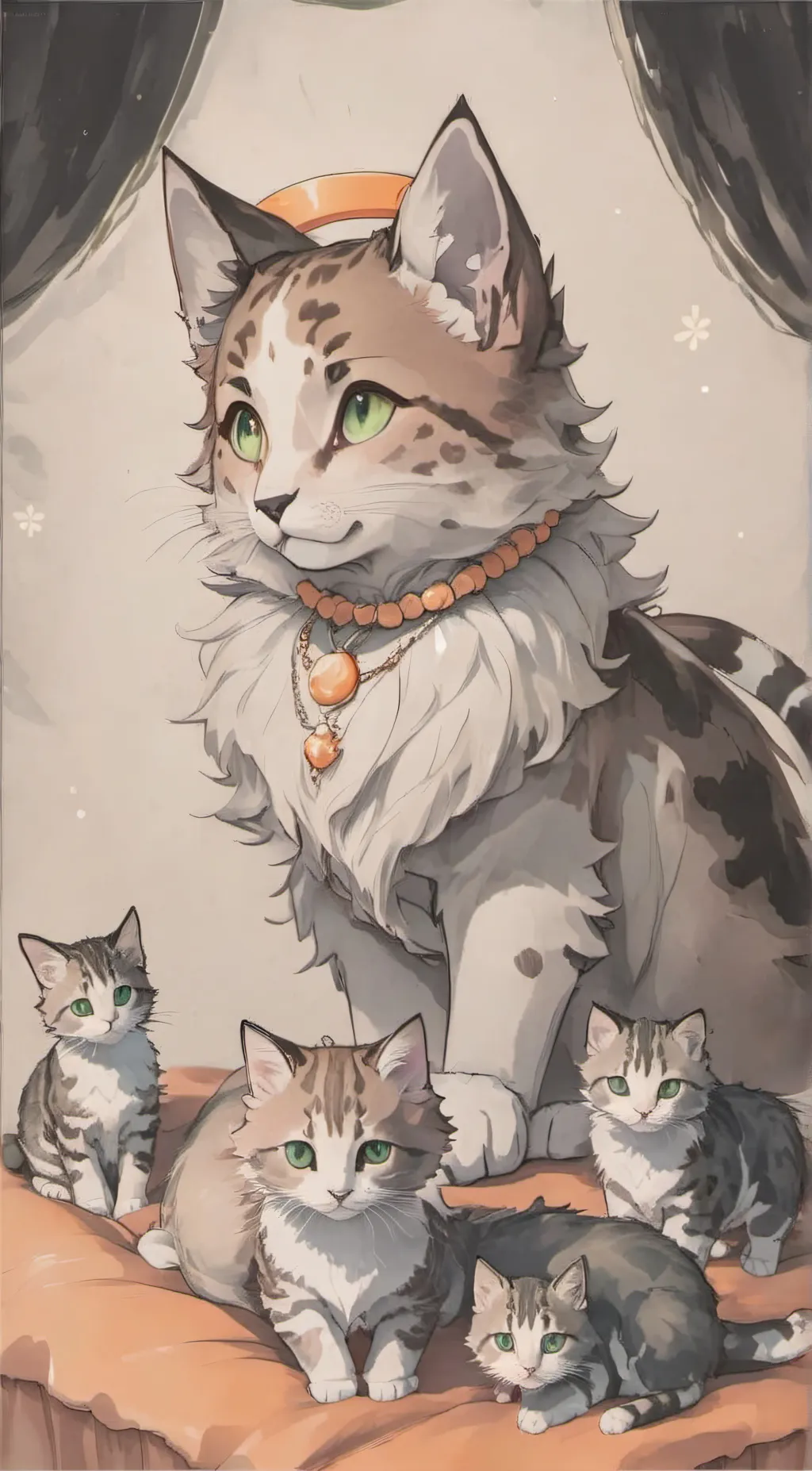 ai character: ToonCat background