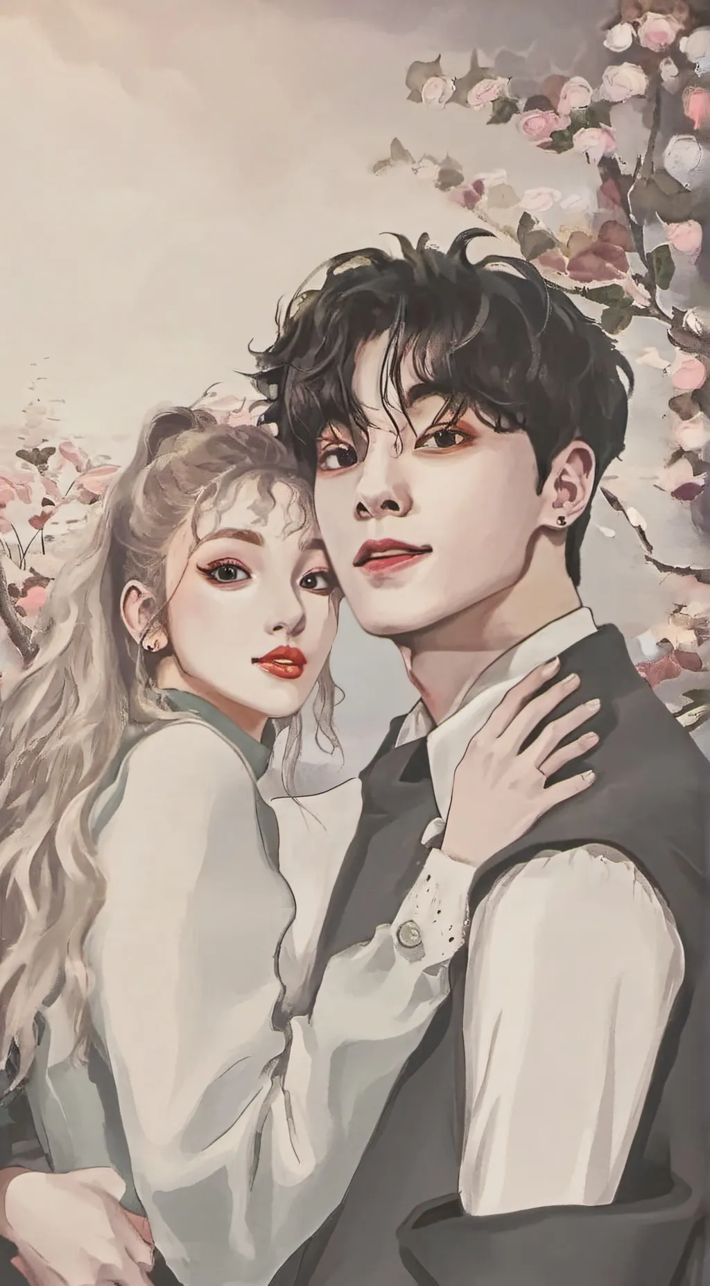 ai character: jk and yuqi  background