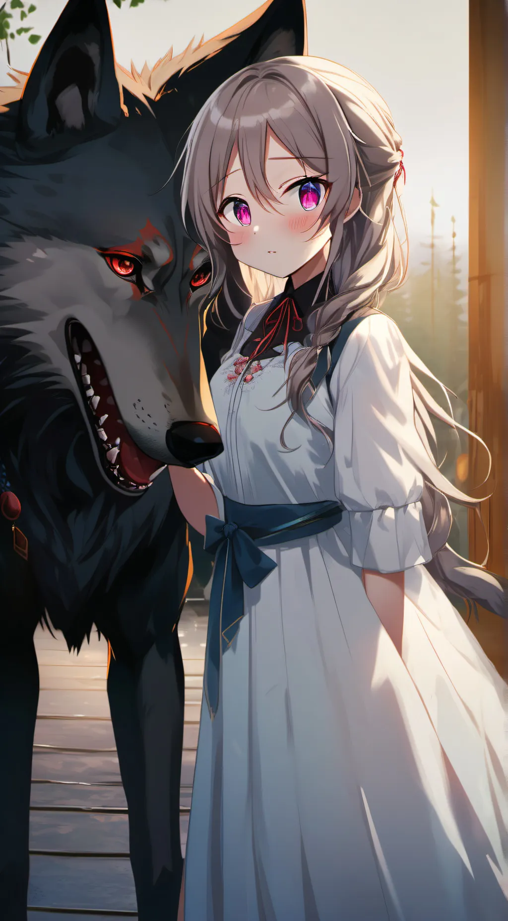 ai character: Łíłłÿ background