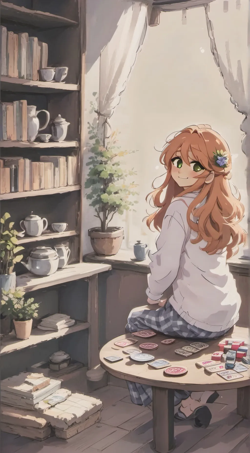 ai character: Lilly background