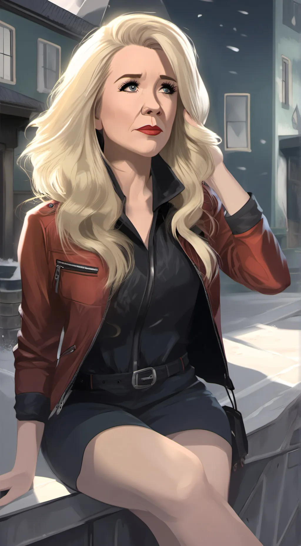 ai character: Nikki Newman  background