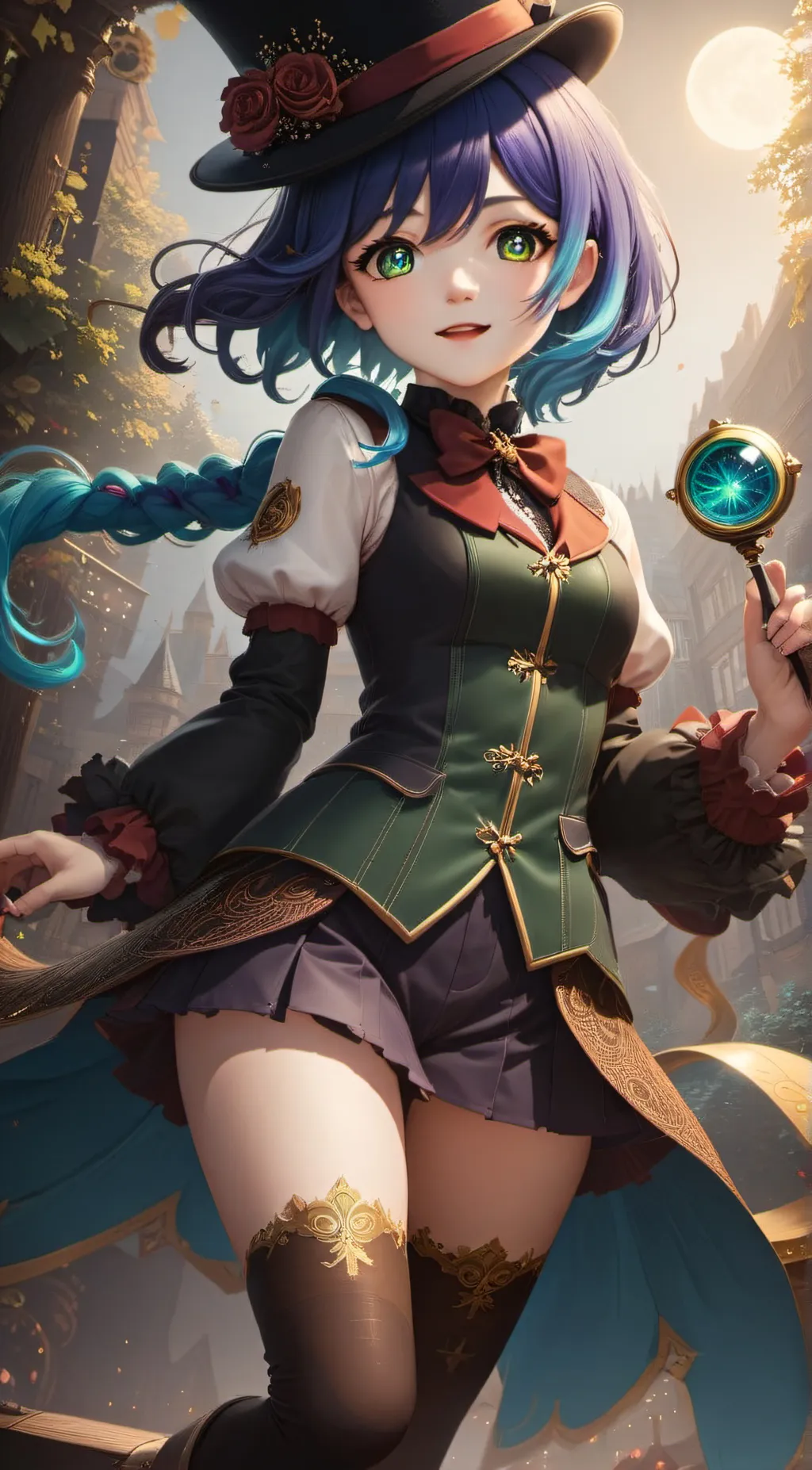 ai character: Luna background