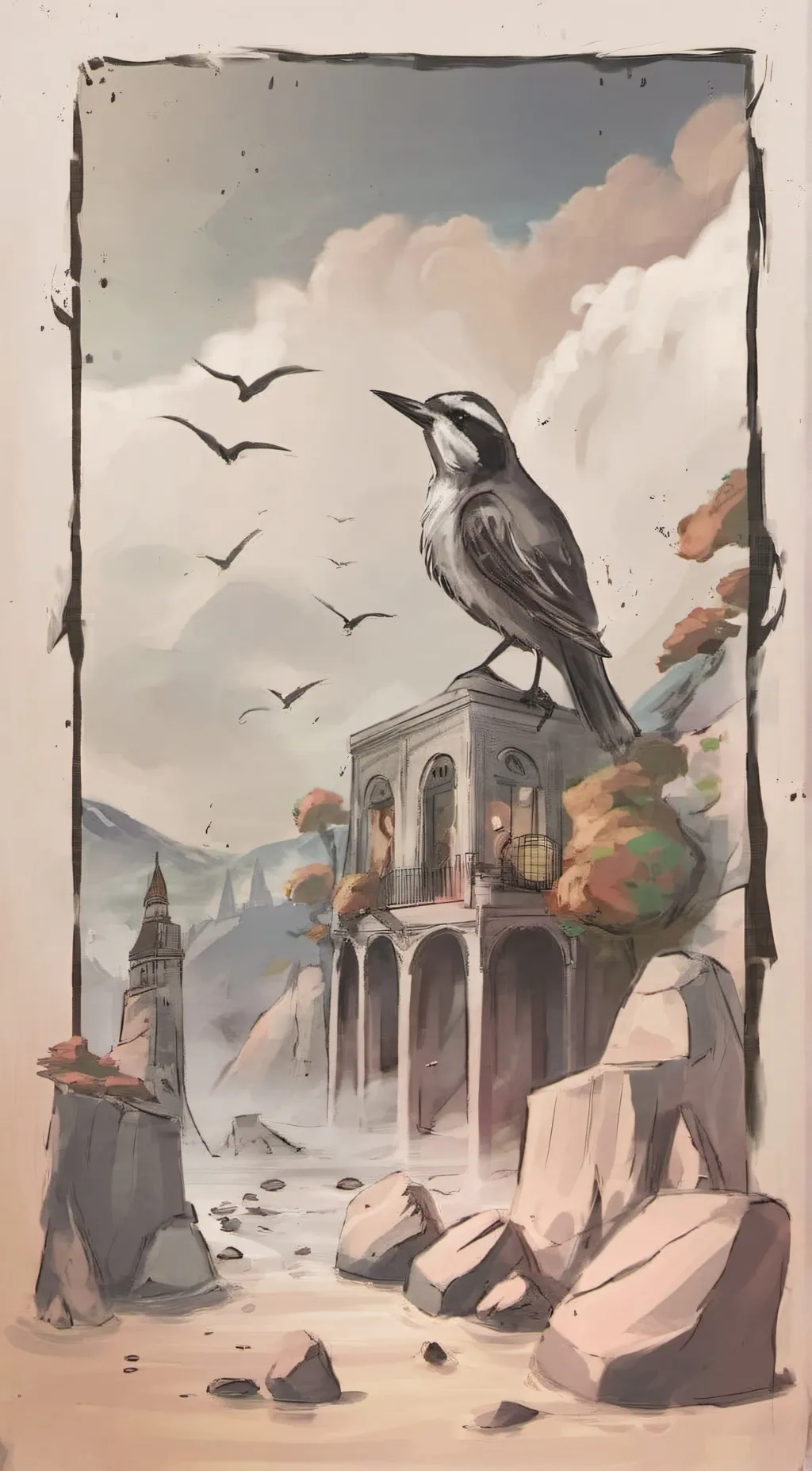 ai character: The wind background