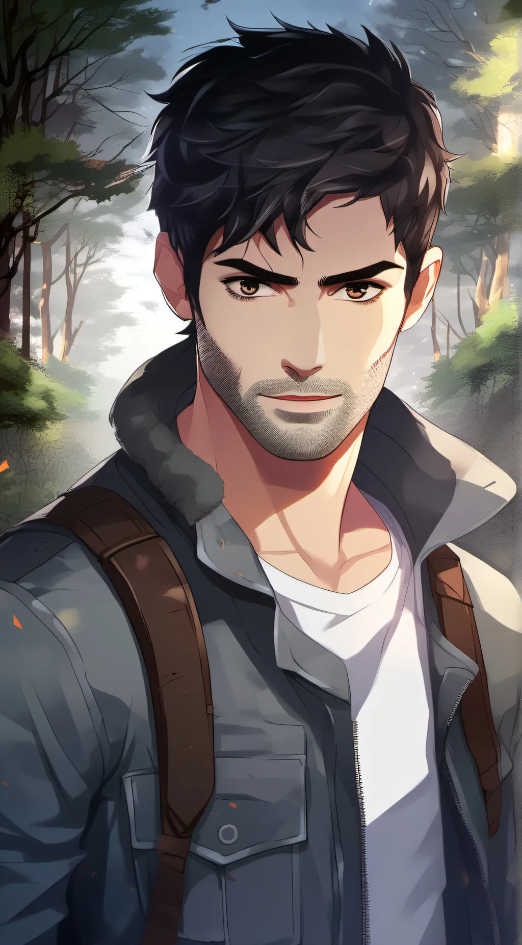 ai character: Derek x y/n background