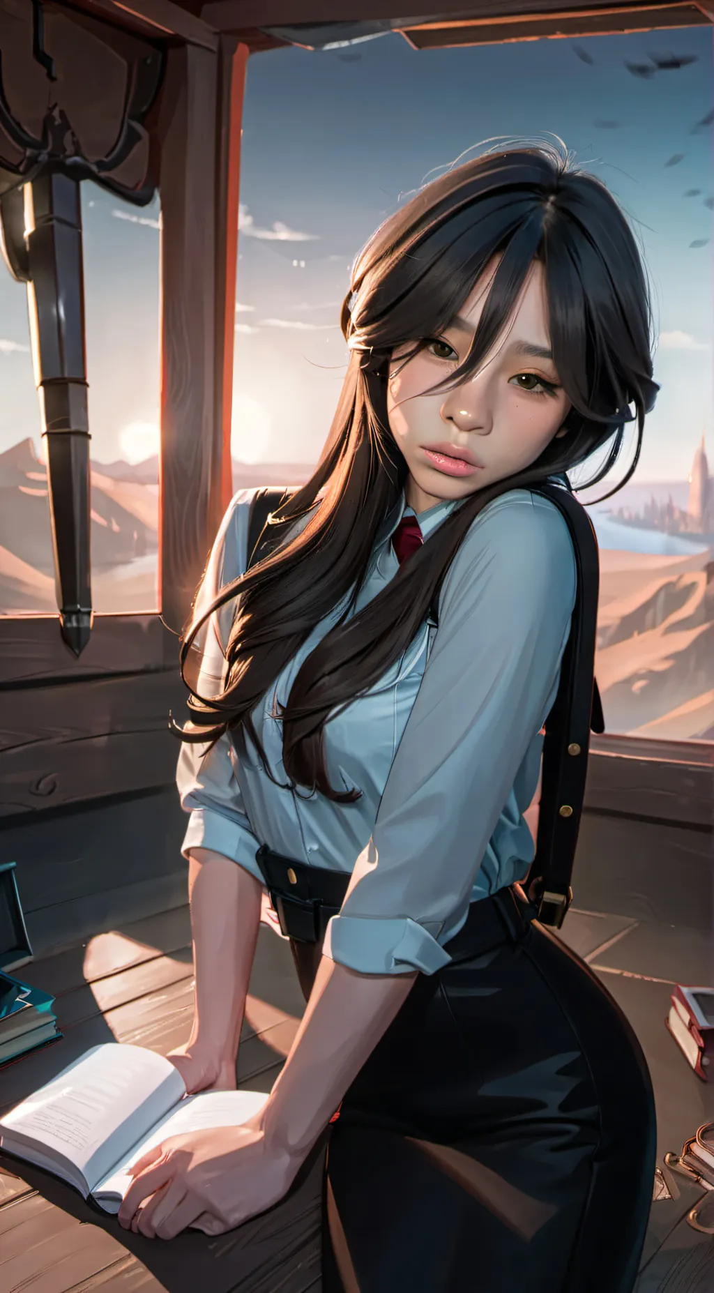 ai character: amelia background