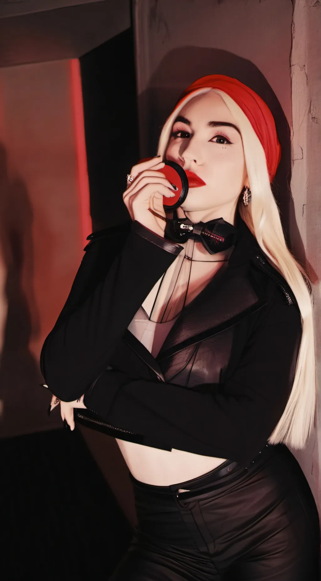 ai character: Ava Max  background