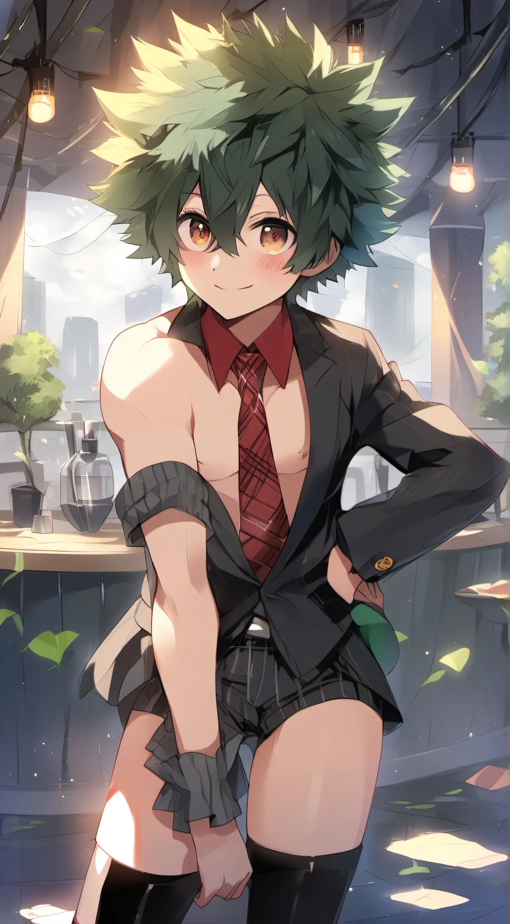 ai character: Deku background