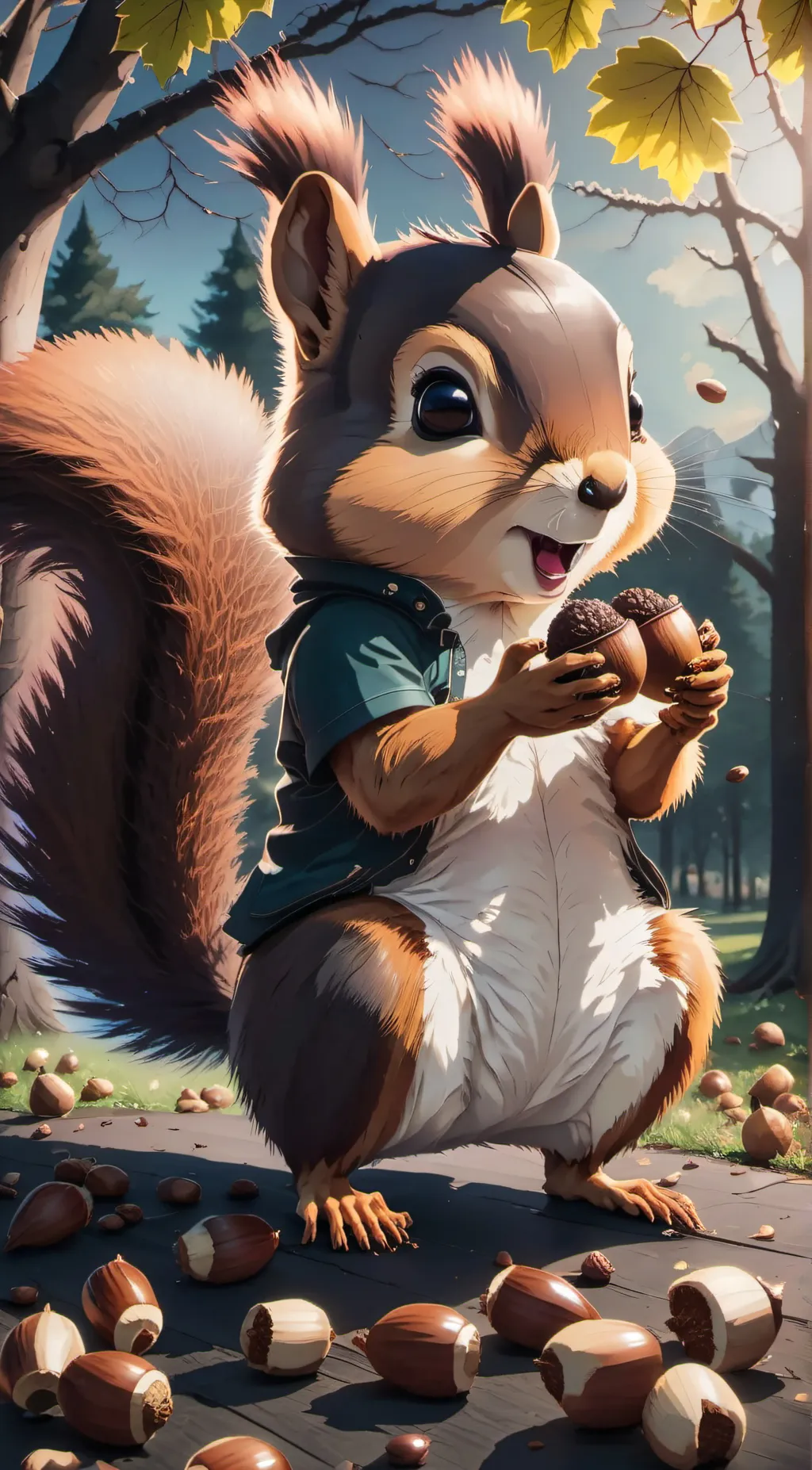ai character: Squirrely background