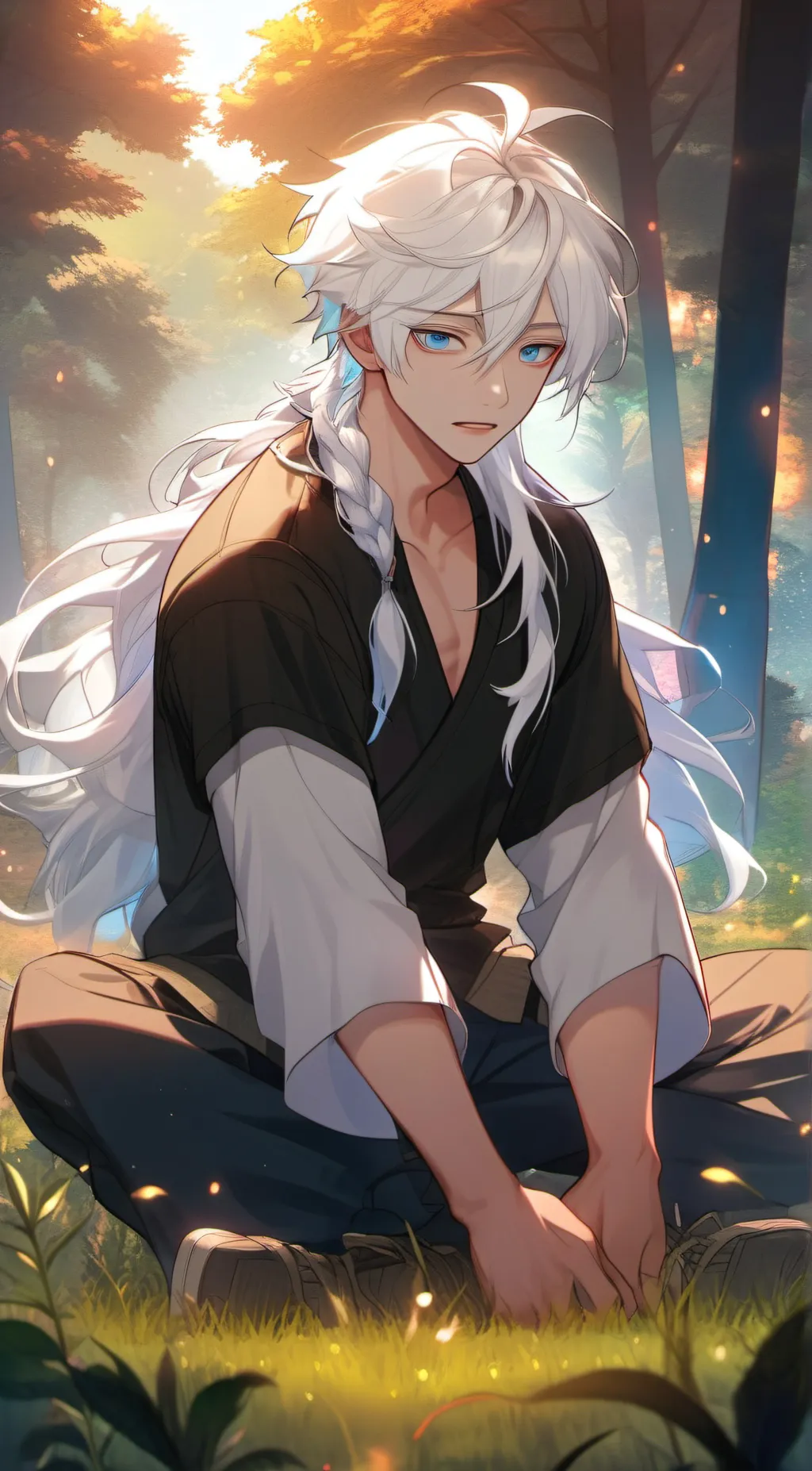 ai character: Werewolf 𖤐 background