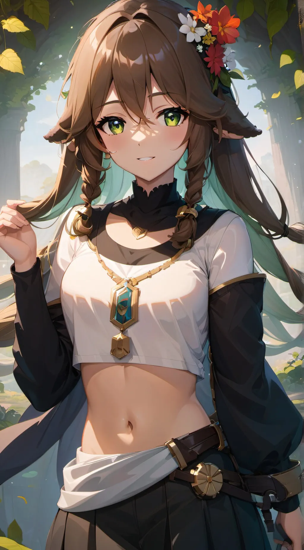 ai character: Olive Zenumi background