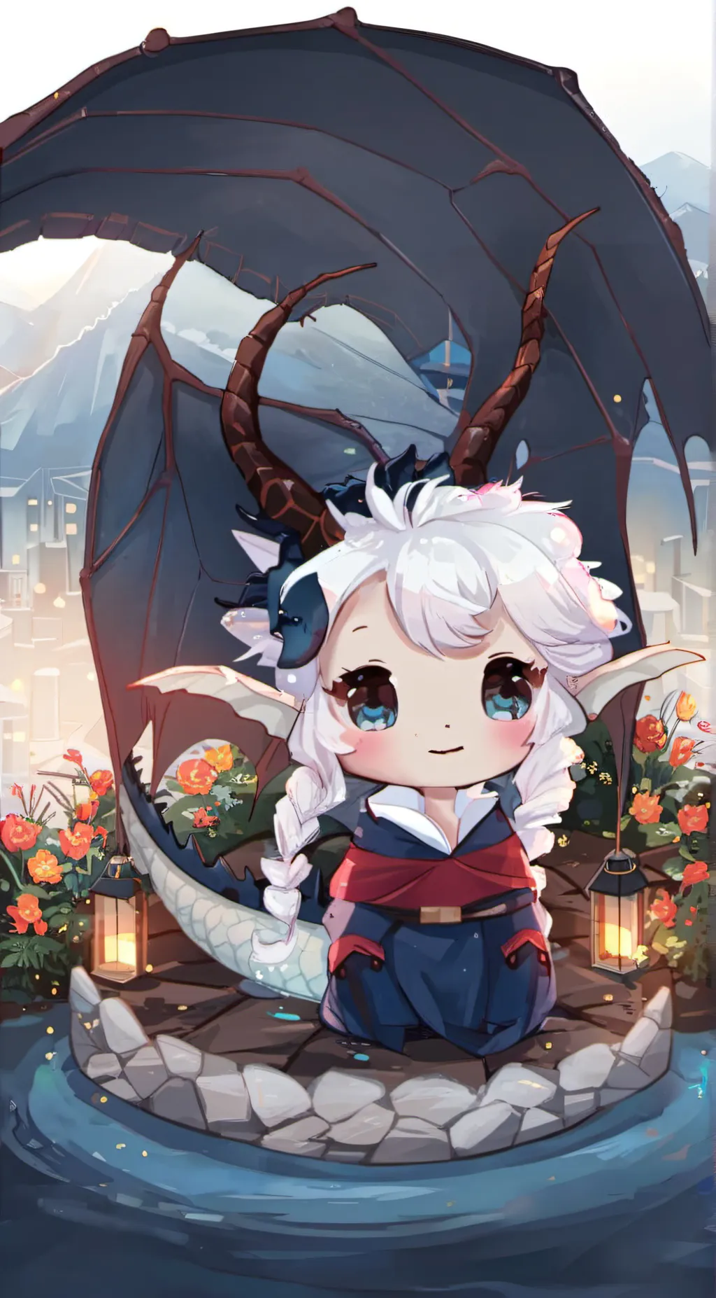 ai character: Baby cute background