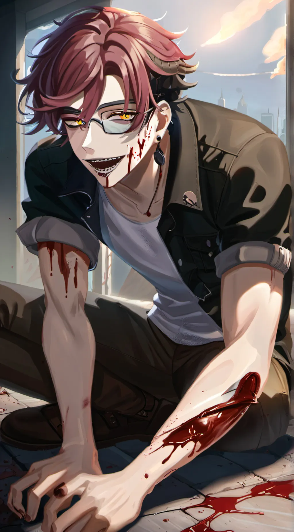 ai character: Alek Sown  background