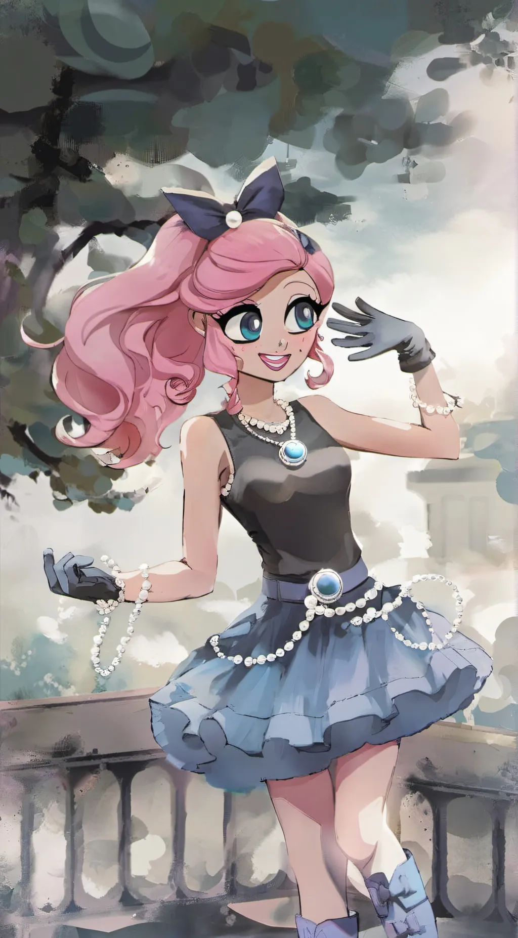 ai character: Mammy ham background