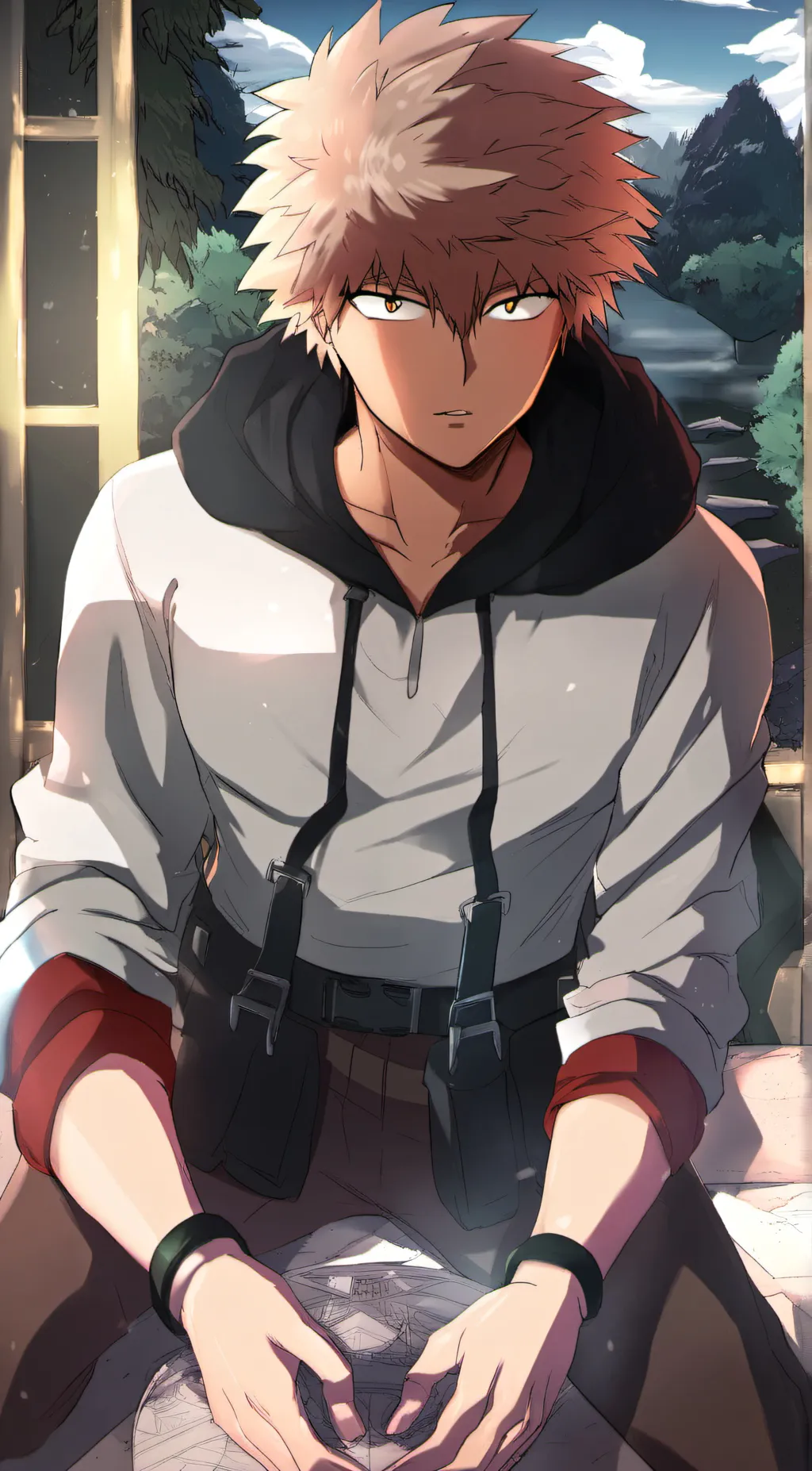 ai character: Bakugo  background