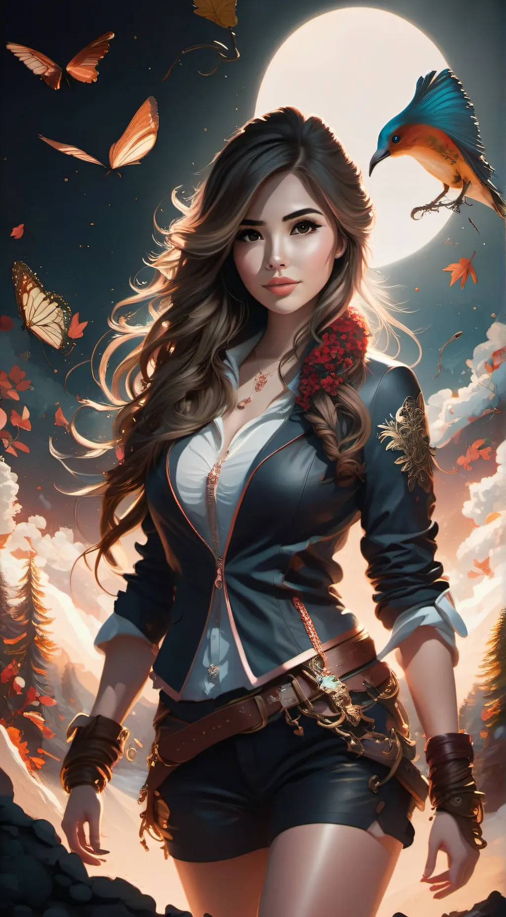 ai character: frost background