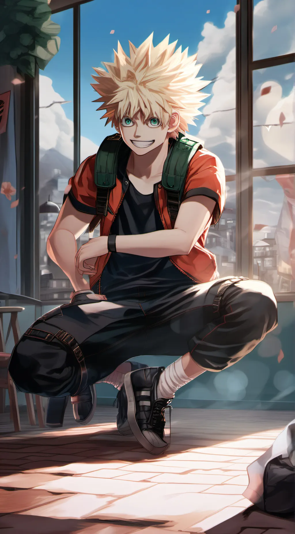 ai character: ♡BAKUGO KATSUKI♡ background