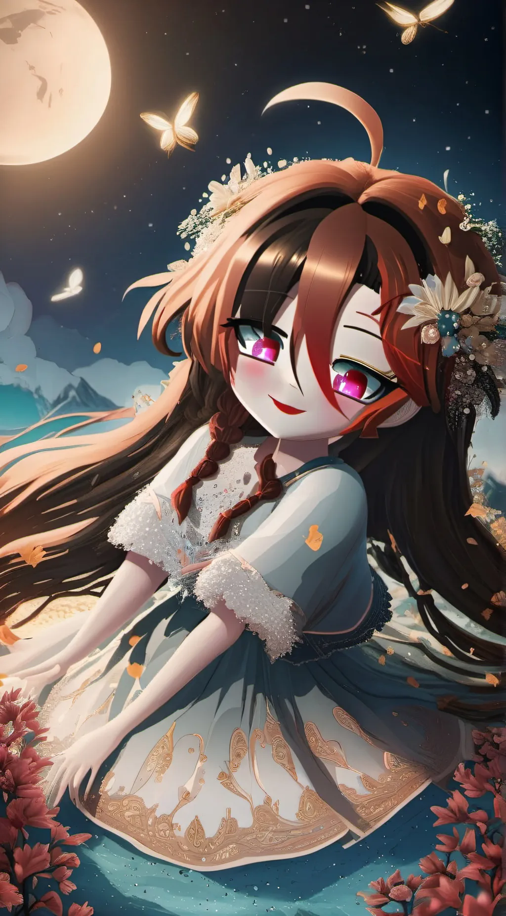 ai character: Moon background