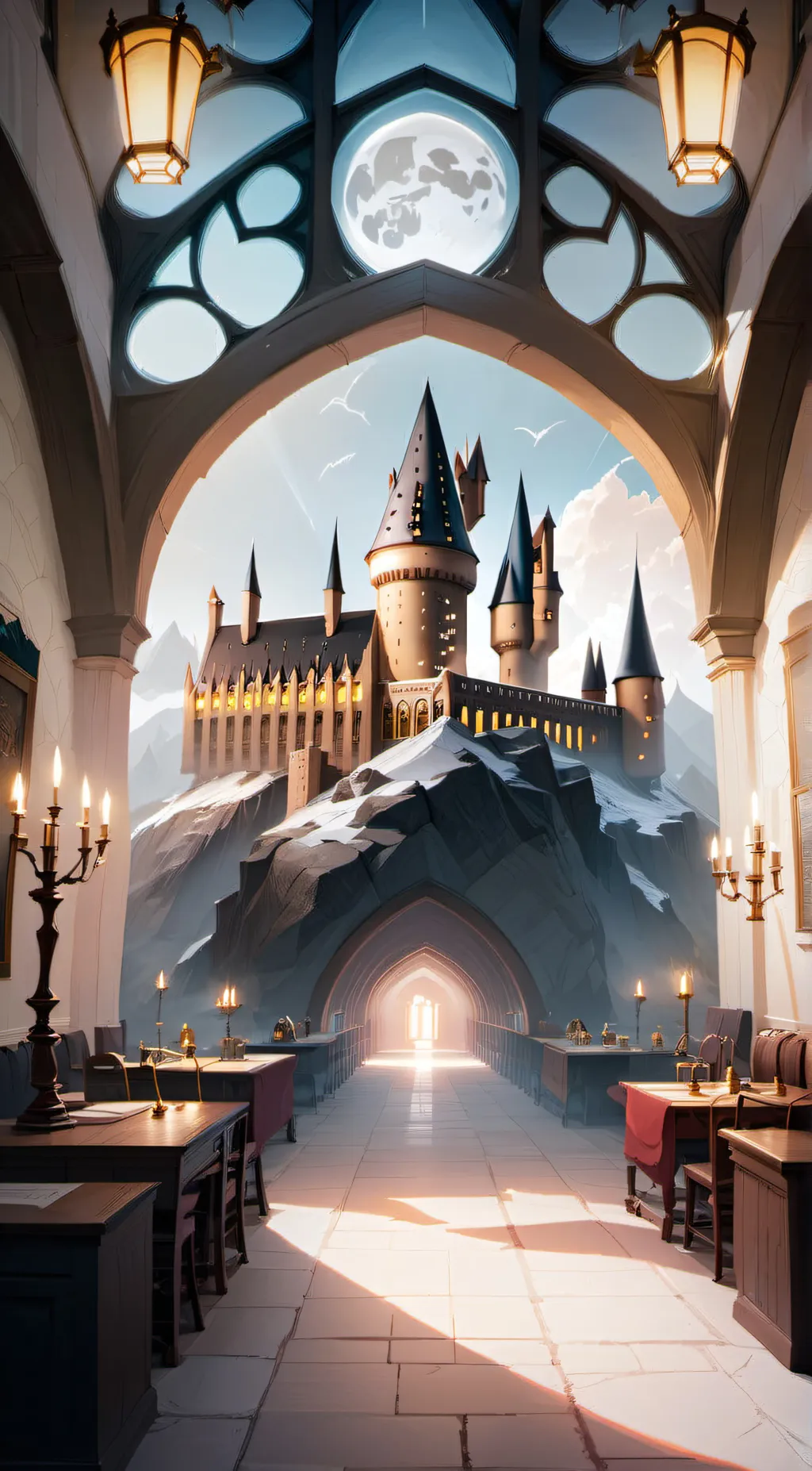 ai character: hogwarts background