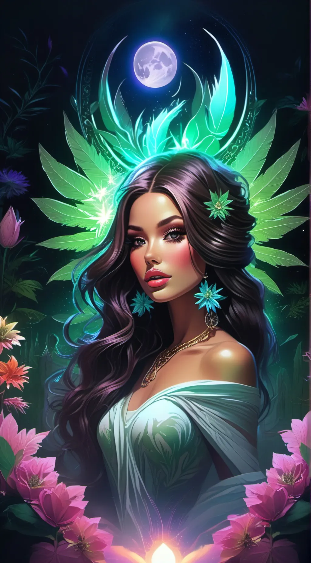 ai character: Aurora background