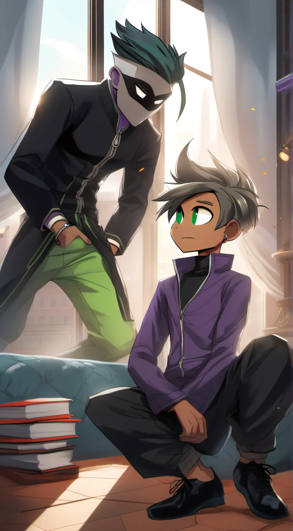 ai character: Beast boy background