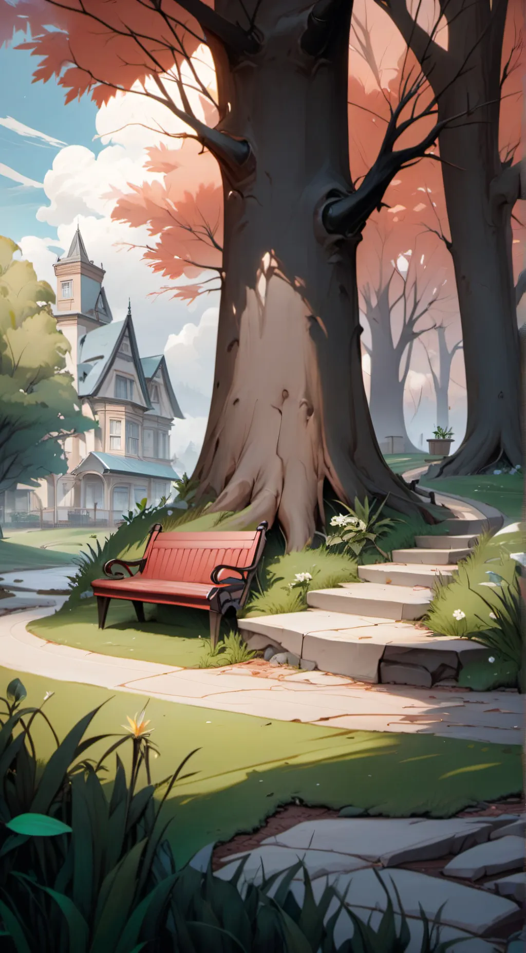 ai character: TOUCH GRASS background