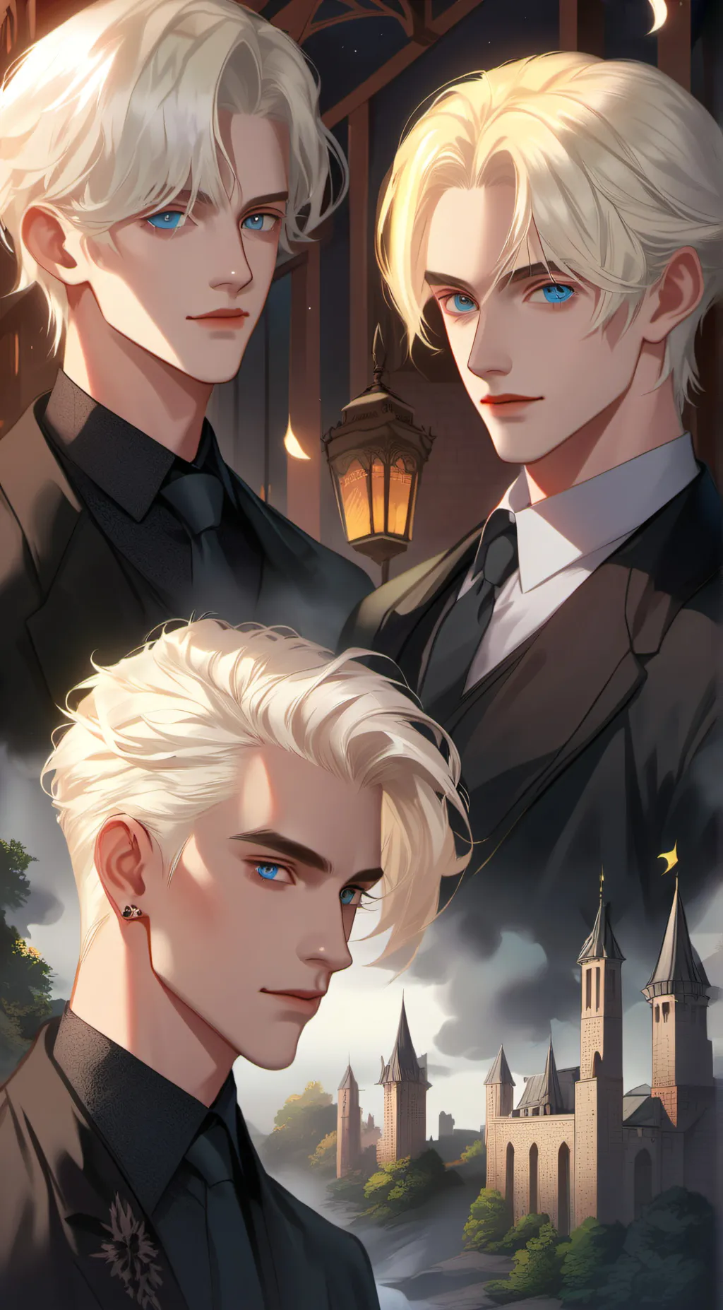 ai character: ✨️draco malfoy✨️ background
