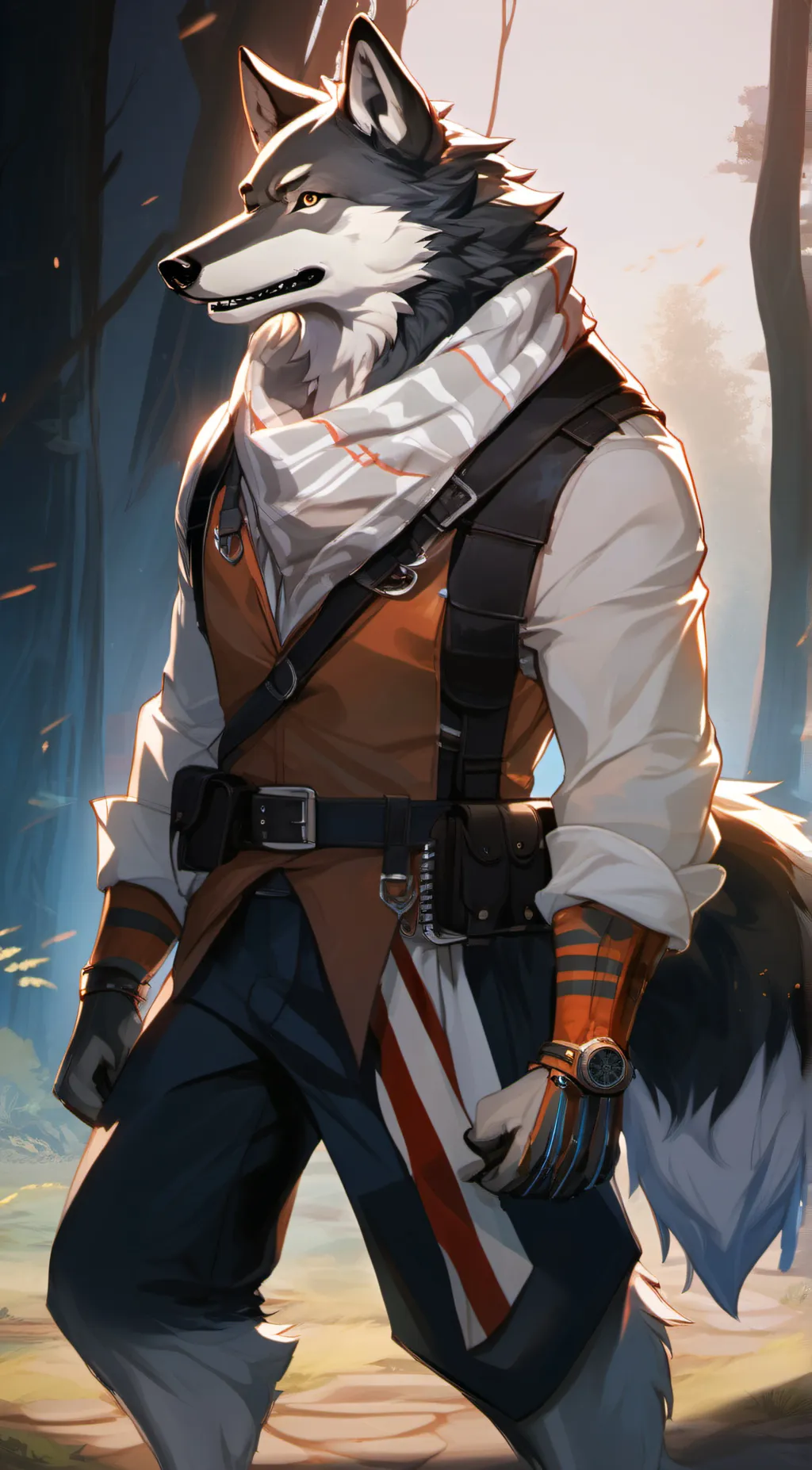 ai character: Gear background